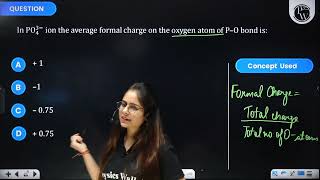 In PO43 ion the average formal charge on the oxygen atom of P O bond is [upl. by Zosima]