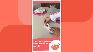 Truco para envolver los cubiertos si no tiene servilletas de tela 🍴💡  Comedera [upl. by Fiona]