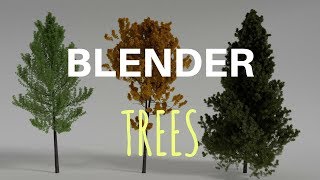 Trees Blender addon  Tutorial Blender Tree [upl. by Pomfret]