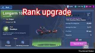 LONGARM 10 RANK UPGRADE MECH ARENA ROBOT SHOWDOWN [upl. by Roshan]