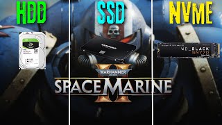 HDD vs SSD vs M2 NVMe  Warhammer 40k Space Marine 2  SSD Required [upl. by Pool971]