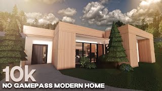 10k No Gamepass Modern Home  Roblox  Bloxburg House build  Speedbuild [upl. by Sky]