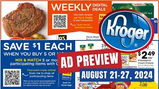 MEGA SALE Kroger Ad Preview for 821827  Buy 5 or more Save 1 Each MEGA SALE amp MORE [upl. by Aicertap]