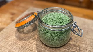 How To Make Wild Garlic Salt  The Hedgerow Kitchen [upl. by Hannala]