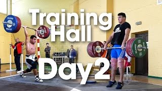 Training Hall Day 2 2015 European Junior amp U23 Weightlifting Championships [upl. by Sivraj]