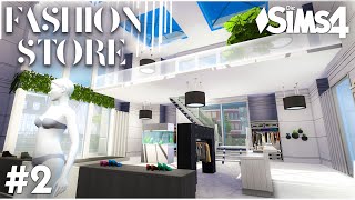 Fashion Store bauen in Die Sims 4 💚 Einzelhandel Lets Build 2 mit Tipps amp Tricks [upl. by Airdnekal347]