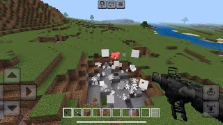 Rocket Launcher MOD in Minecraft PE [upl. by Tenom]