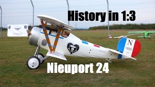 Nieuport 24 homebuild big Scale Biplane [upl. by Ahsoyem]