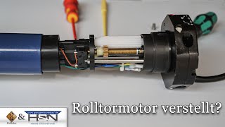 Hilfe  Rolltormotor verstellt Rohrmotor verstellt Rolladenmotor einstellen [upl. by Neelav]