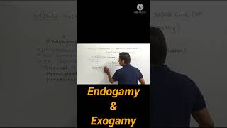 Endogamy amp Exogamy  youtubeshort [upl. by Baudin]