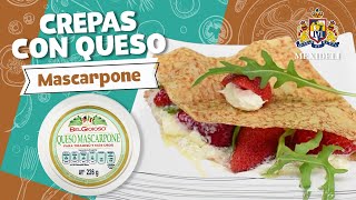 Crepas con Queso MASCARPONE [upl. by Aileme100]