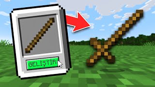 Minecraft Ama Eşyaları Geliştirebiliyorum [upl. by Atteiram]