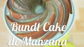 Bundt cake integral de Manzana Especiada con frosting de manzana verde  bizcocho  Nordic Ware [upl. by Jaime543]