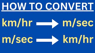 How to convert kmh to ms  kmh to ms  Unit Conversion Part1  Core Engineering [upl. by Breeze]