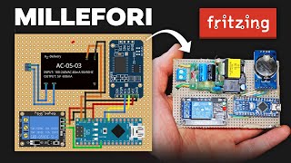 Come progettare MILLEFORI su FRITZING e SCHEMI per ARDUINO per i tuoi progetti di ELETTRONICA [upl. by Molton]