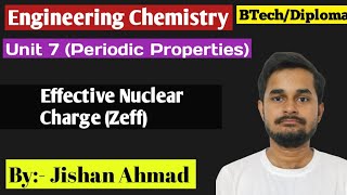 Effective Nuclear Charge Zeff  Periodic Properties  Engineering Chemistry RGPV [upl. by Adamec657]