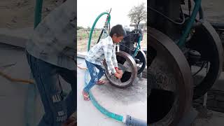 kirloskar water engine pumpset machine starting problem shorts [upl. by Aynotahs]