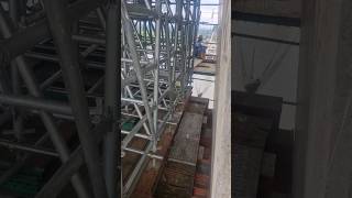 Crossbeam scaffolding moktv pylon construction constructionsite site myanmar [upl. by Merton823]