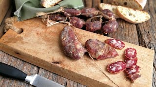 homemade Italian CACCIATORINI SALAMI DIY [upl. by Akcir]