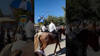 Horse Parade for OXI Day in Evia Island [upl. by Karab842]