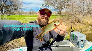 Paddleboard Fishing Eagle Idaho [upl. by Anoved]