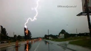 Shocking Storm Footage Of Amazing Lightning Strikes [upl. by Oira]