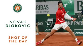 Shot of the Day 9  Novak Djokovic I RolandGarros 2020 [upl. by Delp87]