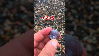 Agate stone on the beach 9chcrystal ninegems gemstone [upl. by Bunde]