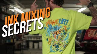 T Shirt Printing Secret to Mixing Exact Ink Colors [upl. by Adamek444]