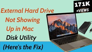 External Hard Drive not showing up in Mac Disk Utility [upl. by Uahsoj]