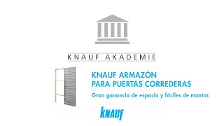 KNAUF  Armazón Para Puertas Correderas en PYL  Knauf España [upl. by Azilem725]