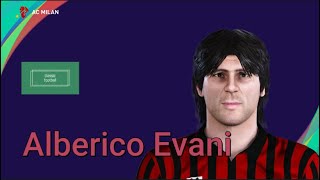 Alberico Evani  PES Clasico Face Bodyamp Stats [upl. by Veradis]