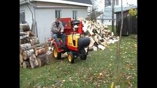 fendeuse automotrice artisanal part 2 home made log splitter [upl. by Mccully]