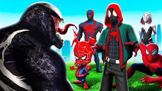 VENOM Meets SPIDERMAN ACROSS THE SPIDERVERSE In GTA 5 [upl. by Nev]