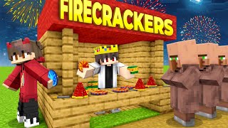 I Opened a FIRECRACKER Store for Diwali in Minecraft [upl. by Ademordna]