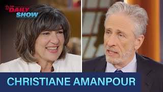 Christiane Amanpour  “The Amanpour Hour” and Covering War in Gaza  The Daily Show [upl. by Rovner842]