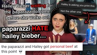 Paparazzi Are FED UP With Hailey Bieber [upl. by Ahsakat]