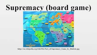 Supremacy board game [upl. by Arahsak246]