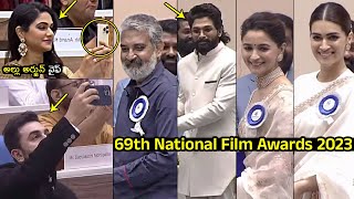 69th National Film Awards 2023  Allu Arjun  Alia Bhatt  SS Rajamouli  Kriti Sanon  Pushpa  RRR [upl. by Ydaf]