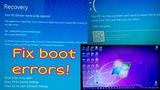 Repair Windows boot errors [upl. by Yehsa]