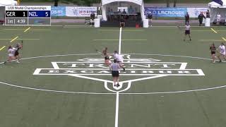 New Zealand vs Germany 2019 U19 Womens Lacrosse World Championship [upl. by Etterrag]