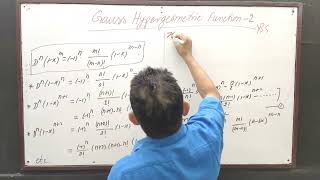 Gauss Hypergeometric Function 2 by Yogendra Bahadur Singh Chauhan [upl. by Harlie]