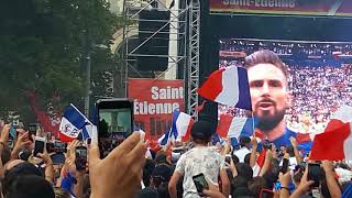 FINALE de la coupe du monde 2018 France  Croatie La Marseillaise [upl. by Yruoc767]