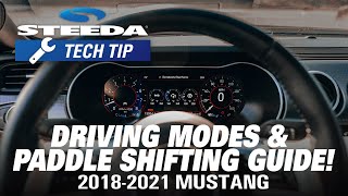 20182023 Mustang 10R80 Drive Modes amp Paddle Shifting Tutorial  Steeda [upl. by Eelyrag]