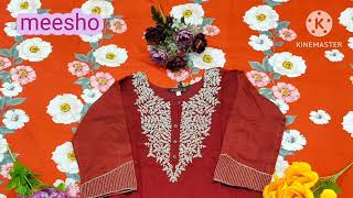 kurtaset00under dupattaset embroidery kurti  meeshohaul gotapatti worklikeSHARE subscribe [upl. by Annayi]