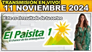 PAISITA DIA Resultado PAISITA 1 LUNES 11 de noviembre 2024 [upl. by Ide]