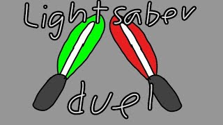 Lightsaber that i made  Fight animation 1 [upl. by Ovatsug]