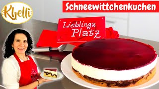 Schneewittchenkuchen  Rotkäppchenkuchen einfaches Rezept Muttertag Mothersday  Khellis Backwelt [upl. by Sanderson322]