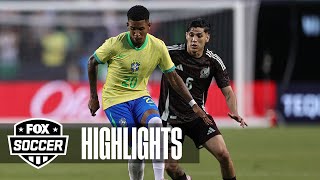 Mexico vs Brazil Highlights  International Friendly [upl. by Annohsat379]