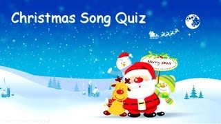 CHRISTMAS SONG QUIZ  Questions amp Answers [upl. by Zawde]